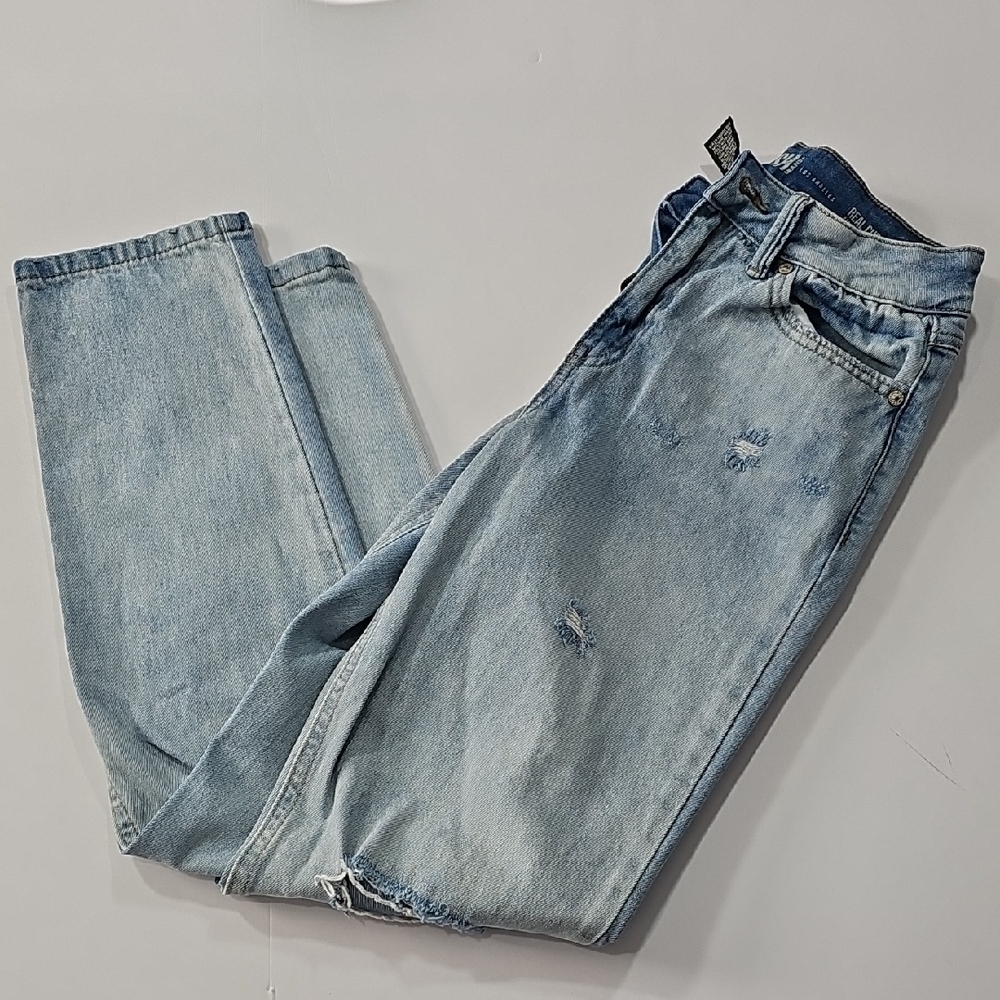REWASH BRAND Real Curve High Rise Light Blue Ripped Jeans Size 5